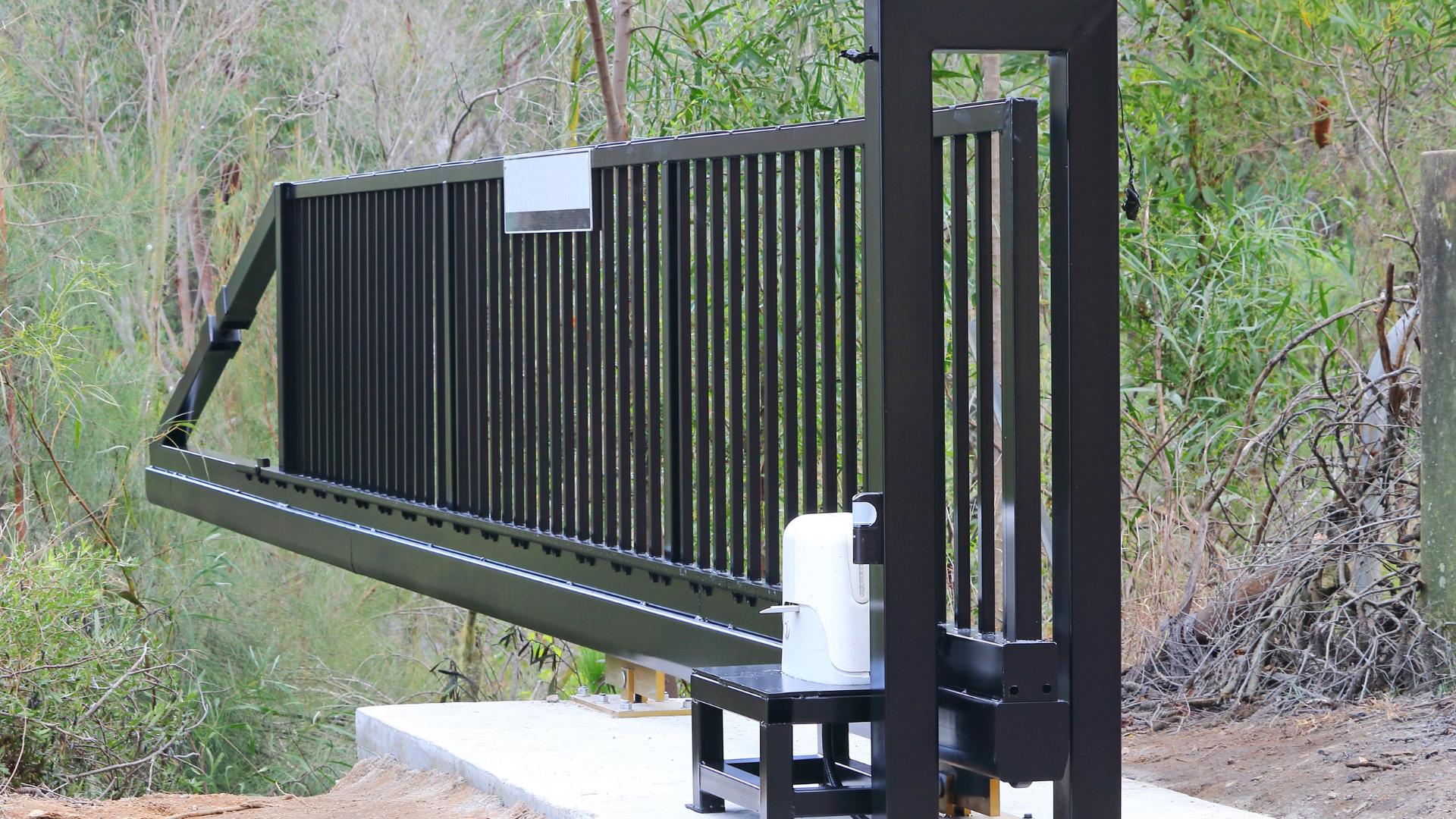 Close-up of automatic gate opener and wiring being repaired by ParkPro in Phoenix AZ